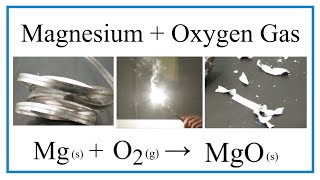 Reaction of Magnesium with Oxygen Gas Burning Magnesium in Air [upl. by Krug]