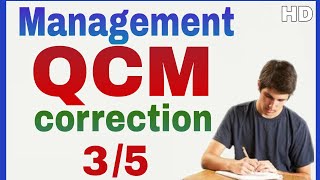 Management Examen QCM Corrigé 3 [upl. by Porett863]