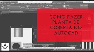 Como fazer Planta de coberta  Cobertura no AutoCad [upl. by Haleak]