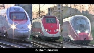 Train Spotting  Frecciarossa Frecciargento Italo  Roma Settebagni [upl. by Adnavoj635]