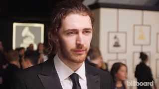 Hozier The 2015 GRAMMYs Red Carpet [upl. by Brackely]