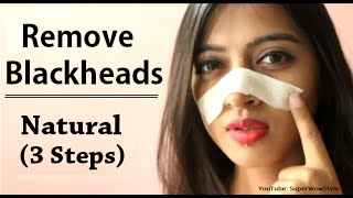 How to Remove Blackheads From Nose amp Face  Naturally at Home  Superwowstyle [upl. by Yelsgnik497]