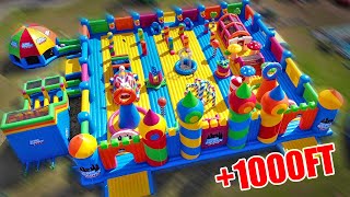 Worlds Largest Bounce House Obstacle Course [upl. by Yerag901]