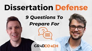 Preparing For Your Dissertation Defense Viva Voce 9 Questions You MUST Be Ready For  Examples [upl. by Amaso369]