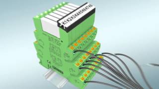 Wire Terminal Block Relays Without Tools  Phoenix Contact [upl. by Retsevlis291]