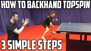 How To Backhand Topspin Against Backspin  Table Tennis [upl. by Tnahsarp798]