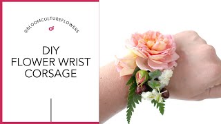 DIY FLORAL CUFFCORSAGE [upl. by Carrelli]