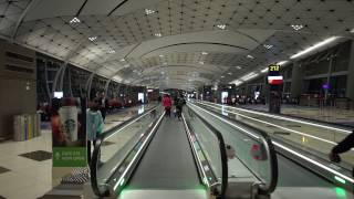 Hong Kong International Airport walking around [upl. by Ahsatsan]