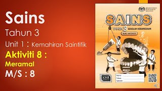 Jawapan Buku Aktiviti Sains Tahun 3 Unit 1 Muka surat 8 [upl. by Ecile]