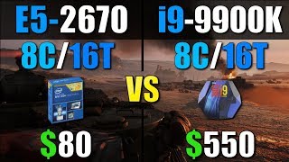 Intel Xeon E5 2670 vs i9 9900K [upl. by Lesya]