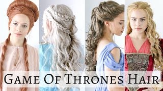 Iconic Game of Thrones Hairstyles  Hair Tutorial [upl. by Alberik520]