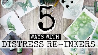 5 Alternative Ways With Distress ReInkers [upl. by Draillih]