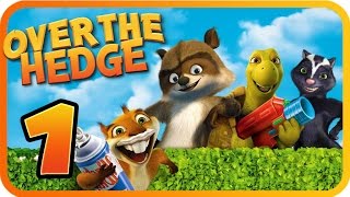 Over The Hedge Walkthrough Part 1 PS2 GCN XBOX PC Mission 1 amp 2 100 Objectives [upl. by Aseena]