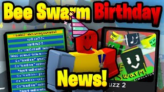 Bee Swarm ANNIVERSARY  Upcoming News  Bee Swarm Simulator [upl. by Chloras]