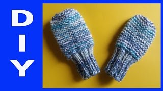 Baby  Handschuhe stricken • DIY  Julebuergerfee [upl. by Ciapha]