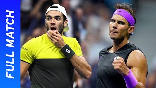 Matteo Berrettini vs Rafael Nadal Full Match  2019 US Open Semifinal [upl. by Aday]