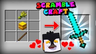 Minecraft  HOW TO CRAFT ULTIMATE WEAPONS Scramble Craft [upl. by Nomma290]