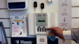 Setting a Visonic wireless alarm system [upl. by Retsev598]