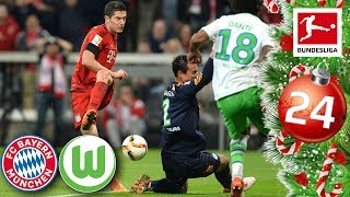 FC Bayern vs Wolfsburg  Lewandowski’s 5 Goals in 9 Minutes  FULL GAME 1516  Advent Calendar 24 [upl. by Estren240]