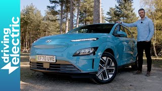 New 2021 Hyundai Kona Electric SUV review – DrivingElectric [upl. by Abott]