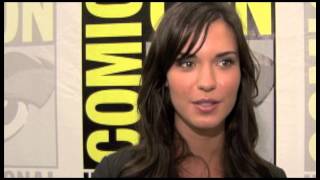 SUPERGIRL Odette Annable Interview  SDCC 2017 [upl. by Aneras390]