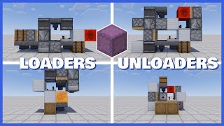 Minecraft EASY Shulker Box Loaders amp Unloaders [upl. by Krischer]