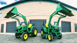 SAME HORESPOWER BUT DIFFERENT JOHN DEERE 2038R VS 3038E [upl. by Olia]