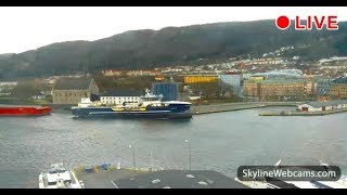 Live Webcam Bergen  Norway [upl. by Ahsier]