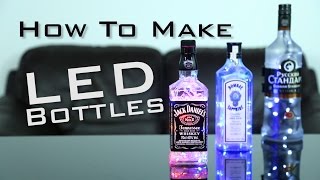 DIY HOW TO MAKE LIGHT UP BOTTLES  Super Simple [upl. by Jedediah]