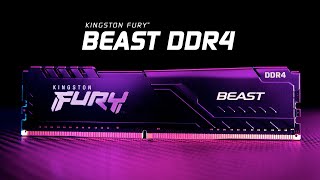 DDR4 memory with speeds up to 3733MHz – Kingston FURY Beast [upl. by Lomasi]