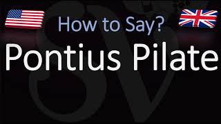 How to pronounce Pontius Pilate CORRECTLY What does Pontius Pilate mean [upl. by Aihsemat]