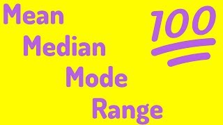 An Average Video  Mean Median Mode and Range [upl. by Morie888]