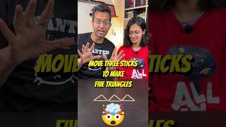 99 FAIL this 5 Triangle Matchstick Puzzle [upl. by Whitelaw]