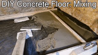 DIY Concrete Floor Pouring Slab 33 [upl. by Kcirevam989]