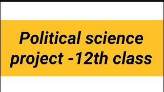 Class 12 POLITICAL SCIENCE project Planning development 5 year plans NITI Aayog CBSE UPSC NCERT [upl. by Schwejda]