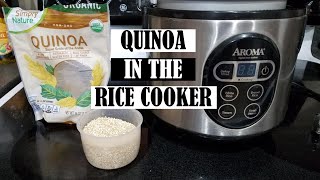 How to Cook Quinoa in Your Rice Cooker  BONUS RECIPE [upl. by Idnim563]