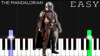 The Mandalorian  Star Wars Main Theme  EASY Piano Tutorial [upl. by Ennylcaj83]