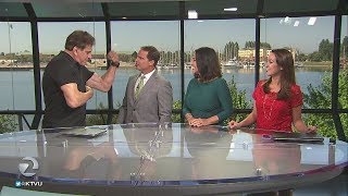 Lou Ferrigno The Incredible Hulk on KTVU [upl. by Enetsirk]