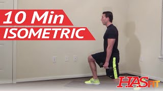 10 Minute Isometric Core Workout  No Equipment [upl. by Hardin]