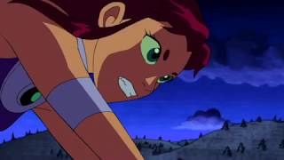 Teen Titans Raven and Starfire Female Action Scenes Part 18 [upl. by Madea]