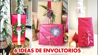 6 Ideas originales para envolver REGALOS en Navidad 2023 [upl. by Anippesuig]