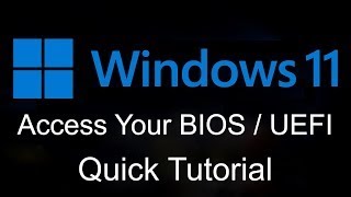 How to Enter BiosUEFI In Windows 11  Easily amp Quickly GUIDE [upl. by Rockey]