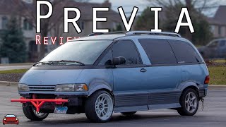 1992 Toyota Previa Review  One WEIRD Minivan [upl. by Ricca]