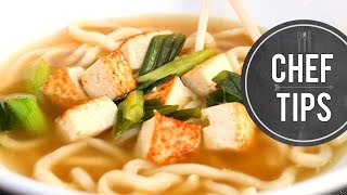 Udon Noodle Soup Recipe [upl. by Ahseikram]