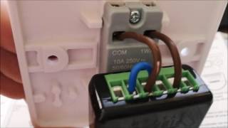 Fibaro Dimmer 2 ZWave Installation UK 2 Wire [upl. by Aneek]