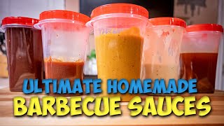 How to make Five ULTIMATE SAUCES for Barbecue  BBQ Sauce Recipe  Dad Bod Basics [upl. by Singband]