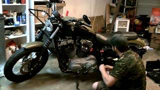 Harley Davidson Nightster Battery Replacement [upl. by Annij]