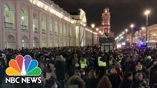 Russians Protest Putin’s Invasion Of Ukraine [upl. by Aiket]