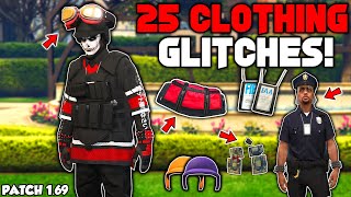 25 Clothing Glitches In GTA 5 Online [upl. by Kerwinn832]