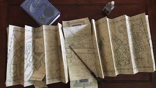 DIY Marauders Map  FULL SIZE Replica [upl. by Aloke272]